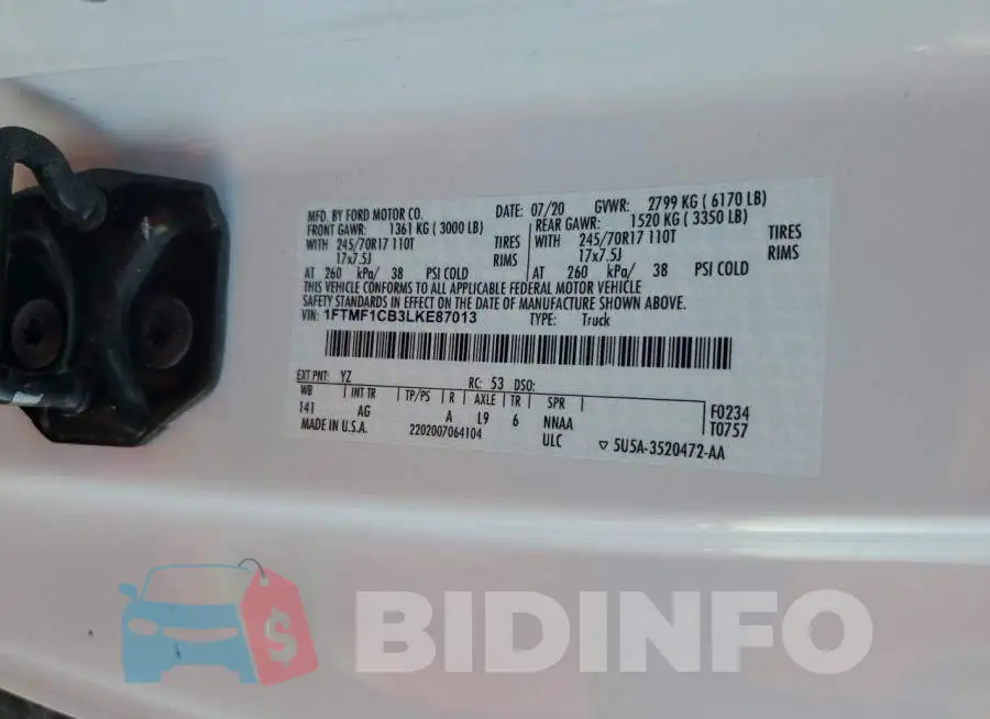 1FTMF1CB3LKE87013 Photo# 13