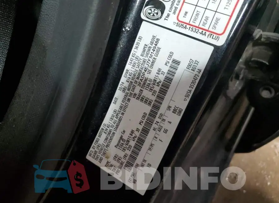 3FADP4EJ7FM149488 Photo# 13