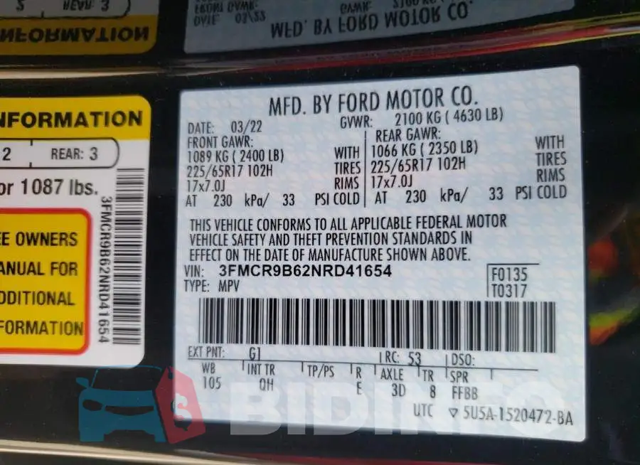 3FMCR9B62NRD41654 Photo# 10