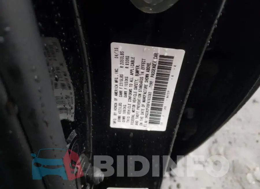 1HGCR2F89FA163083 Photo# 12