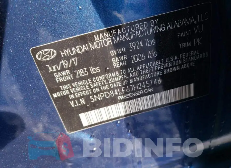 5NPD84LF6JH245746 Photo# 13