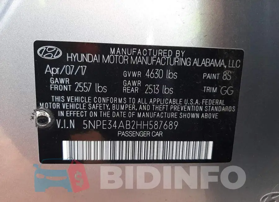 5NPE34AB2HH587689 Photo# 12