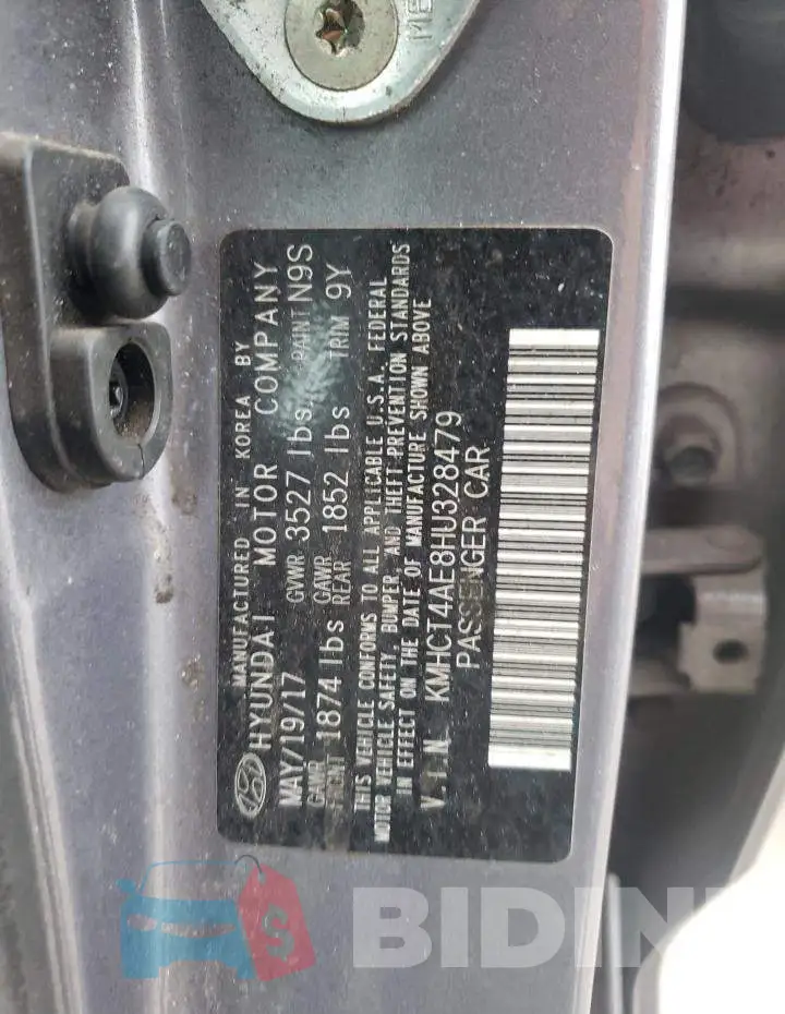 KMHCT4AE8HU328479 Photo# 12