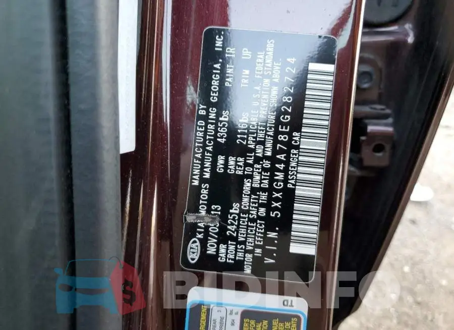 5XXGM4A78EG282724 Photo# 10