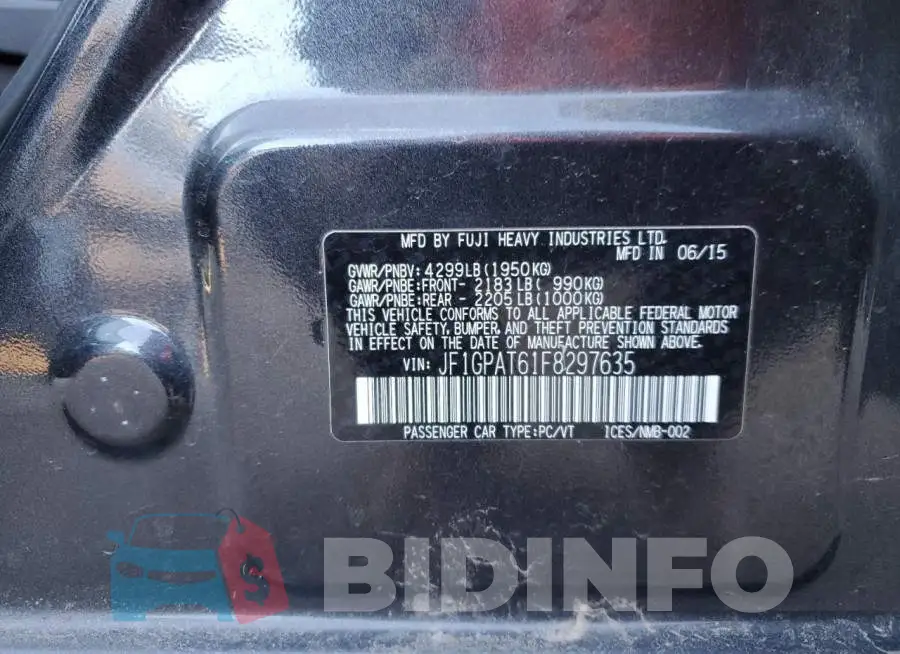 JF1GPAT61F8297635 Photo# 12