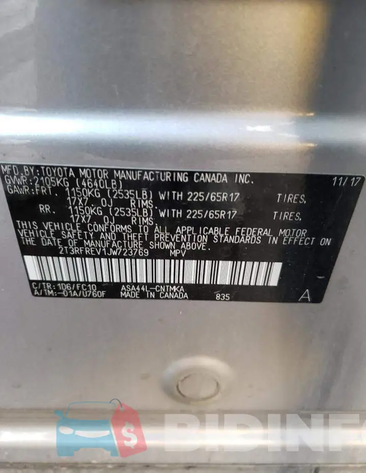 2T3RFREV1JW723769 Photo# 14