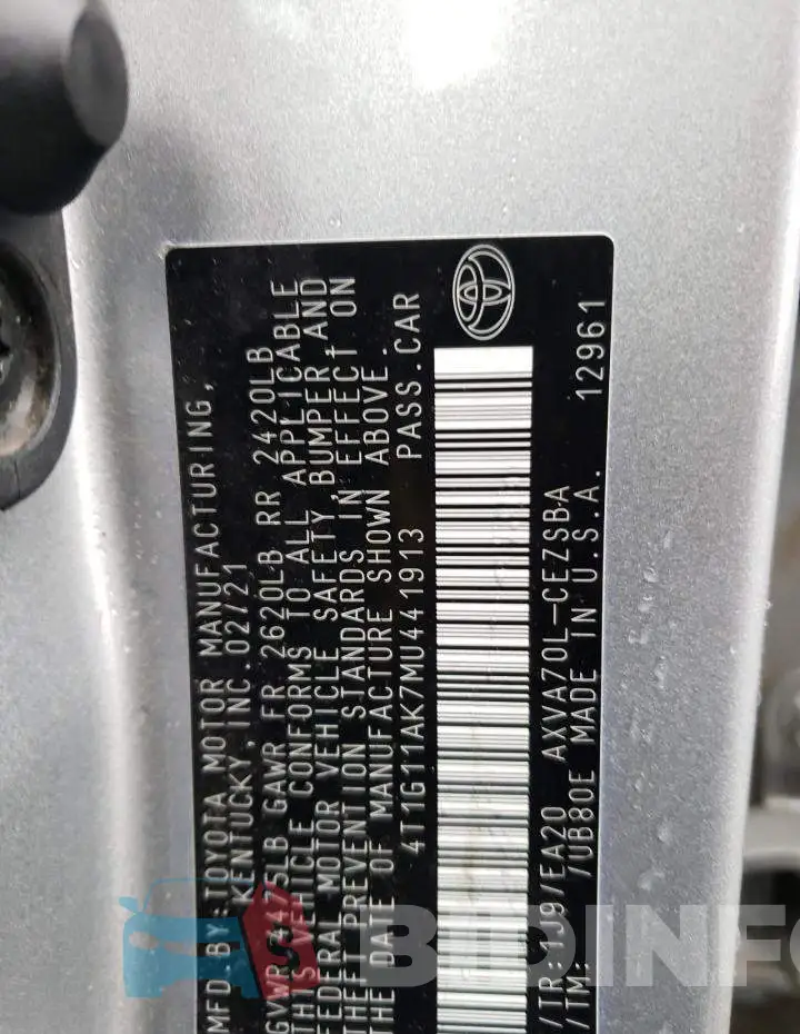 4T1G11AK7MU441913 Photo# 12