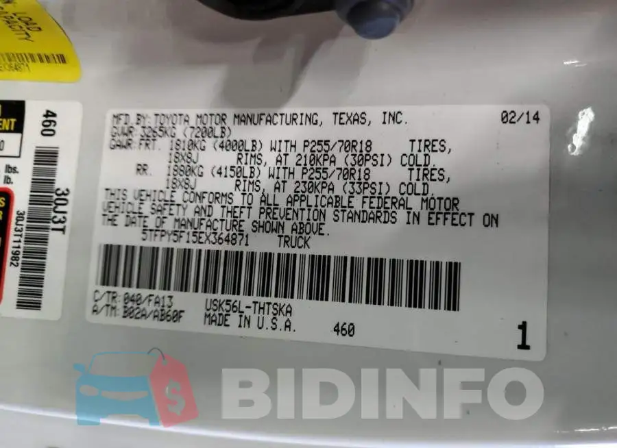 5TFPY5F15EX364871 Photo# 12