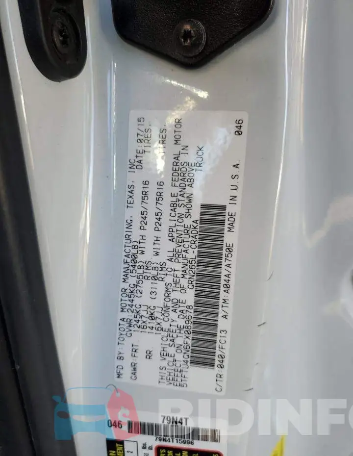 5TFTU4GN6FX089678 Photo# 13