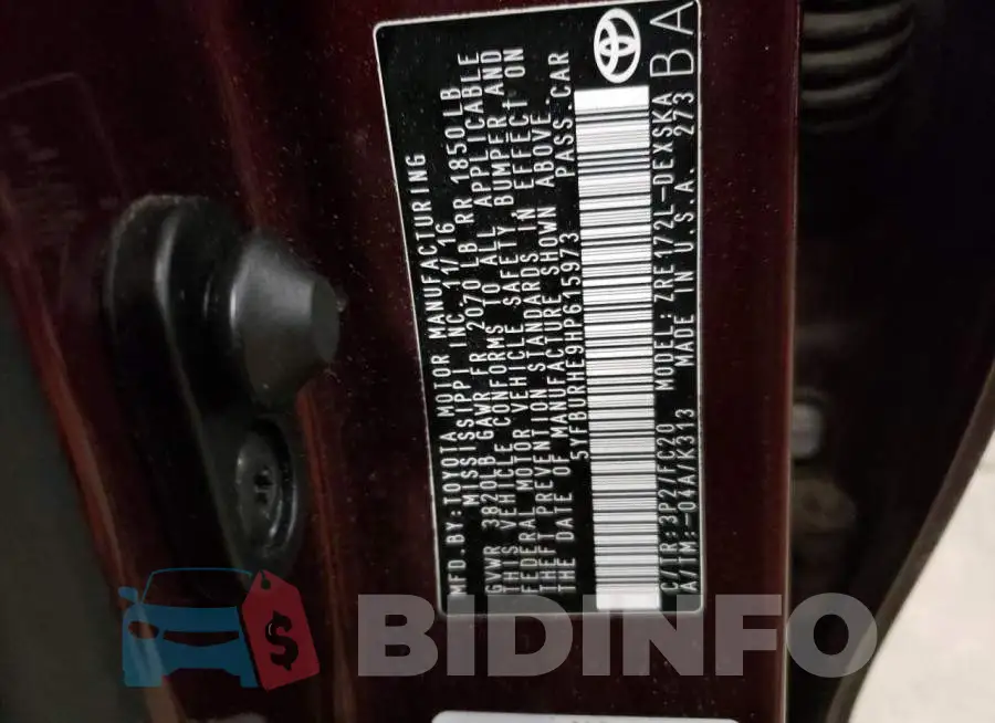 5YFBURHE9HP615973 Photo# 13