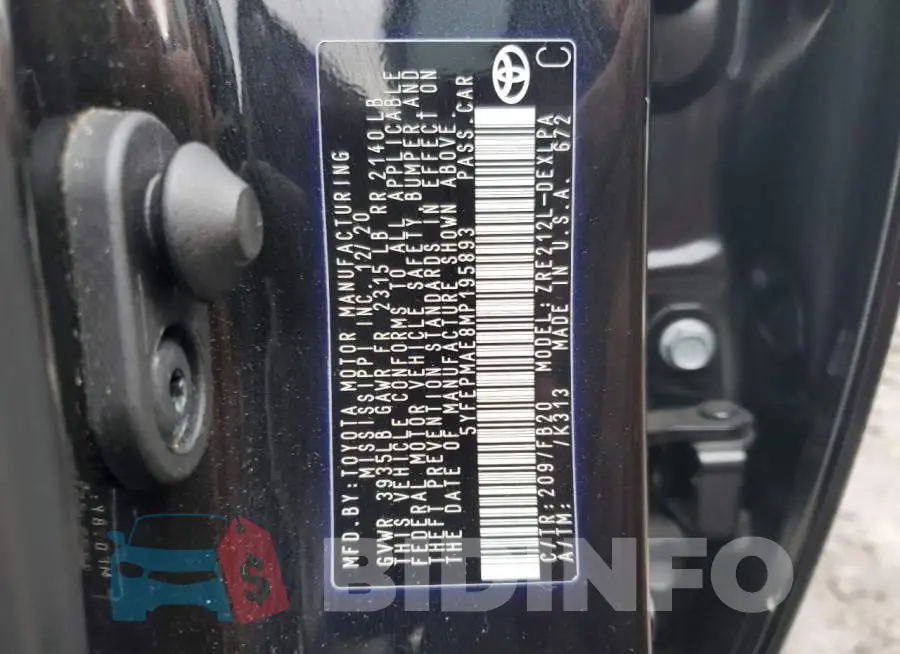 5YFEPMAE8MP195893 Photo# 13