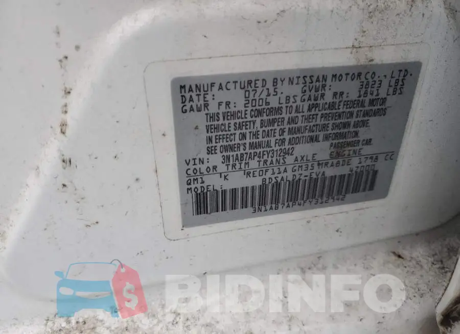 3N1AB7AP4FY312942 Photo# 12