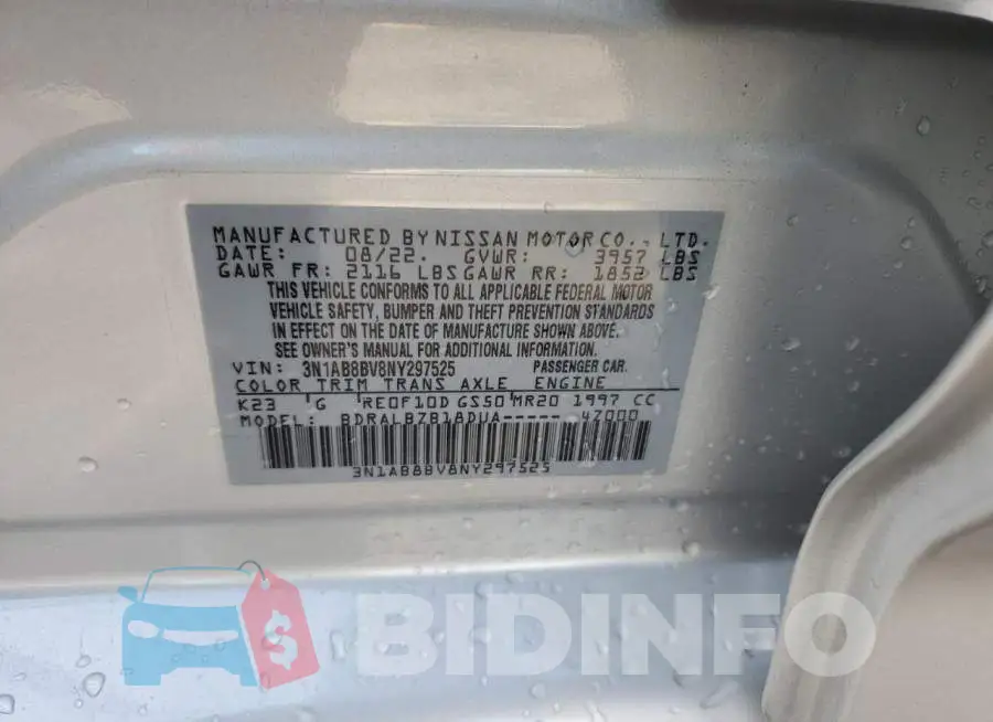 3N1AB8BV8NY297525 Photo# 12