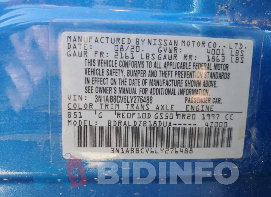 3N1AB8CV6LY276488 Photo# 13