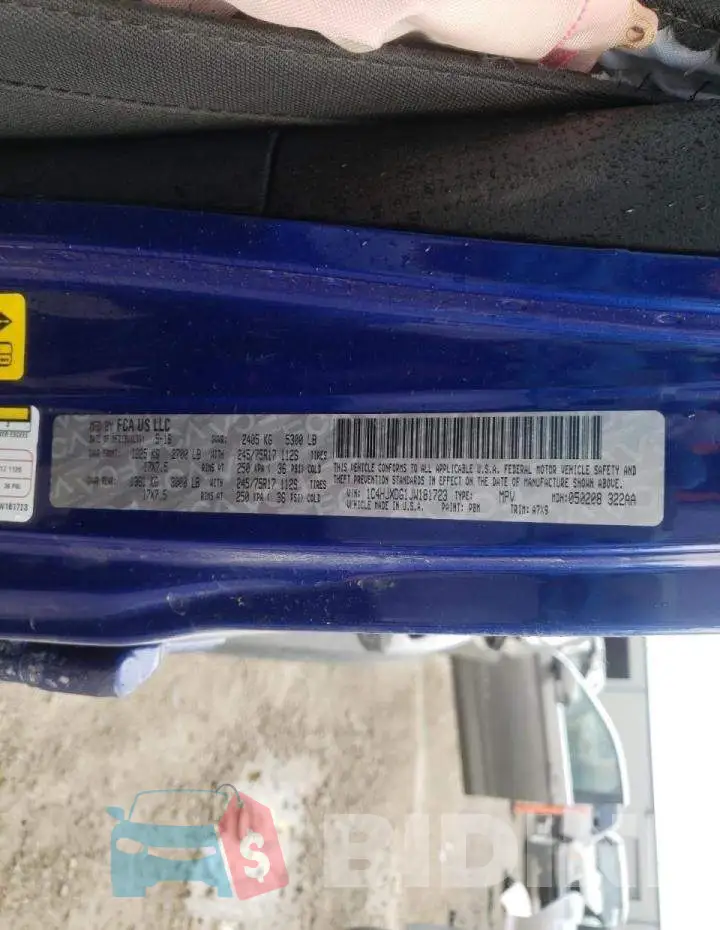 1C4HJXDG1JW181723 Photo# 10