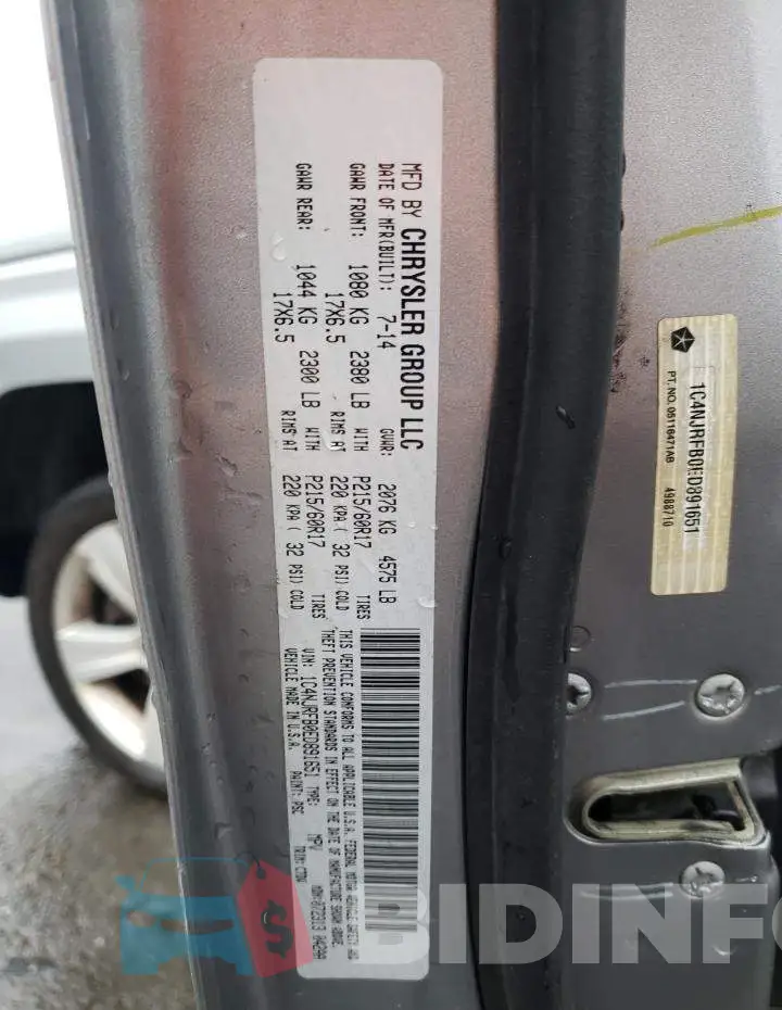 1C4NJRFB0ED891651 Photo# 13