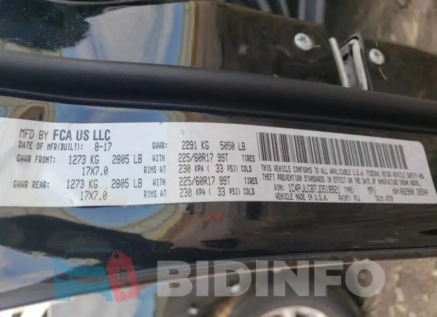 1C4PJLCB7JD518921 Photo# 14