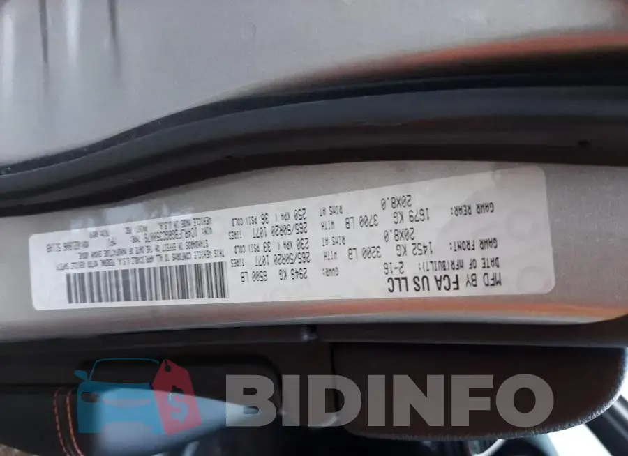 1C4RJFBG8GC350079 Photo# 14