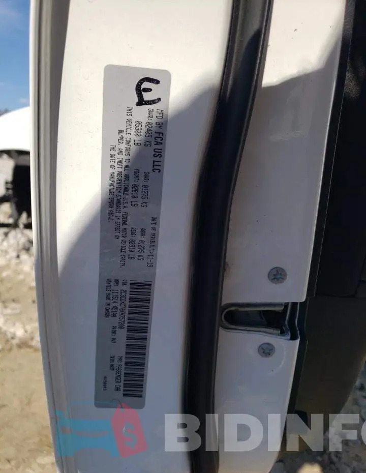 2C3CDXCT0KH757208 Photo# 13