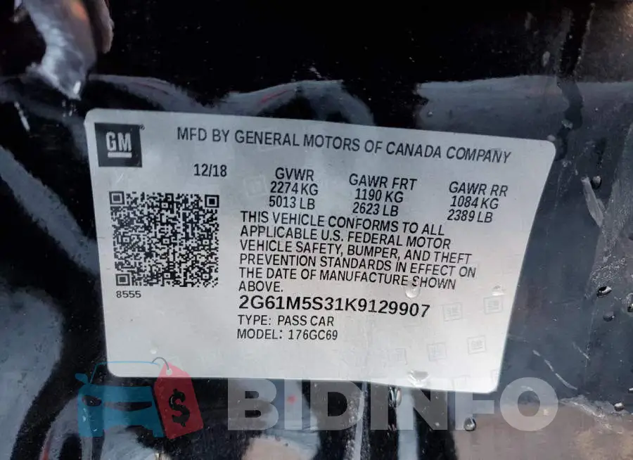 2G61M5S31K9129907 Photo# 13