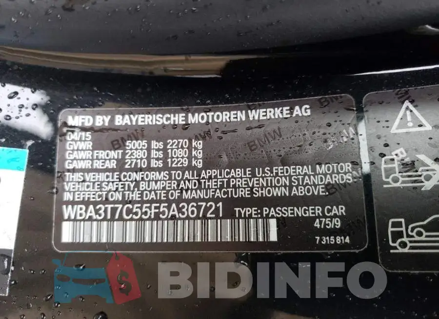 WBA3T7C55F5A36721 Photo# 12