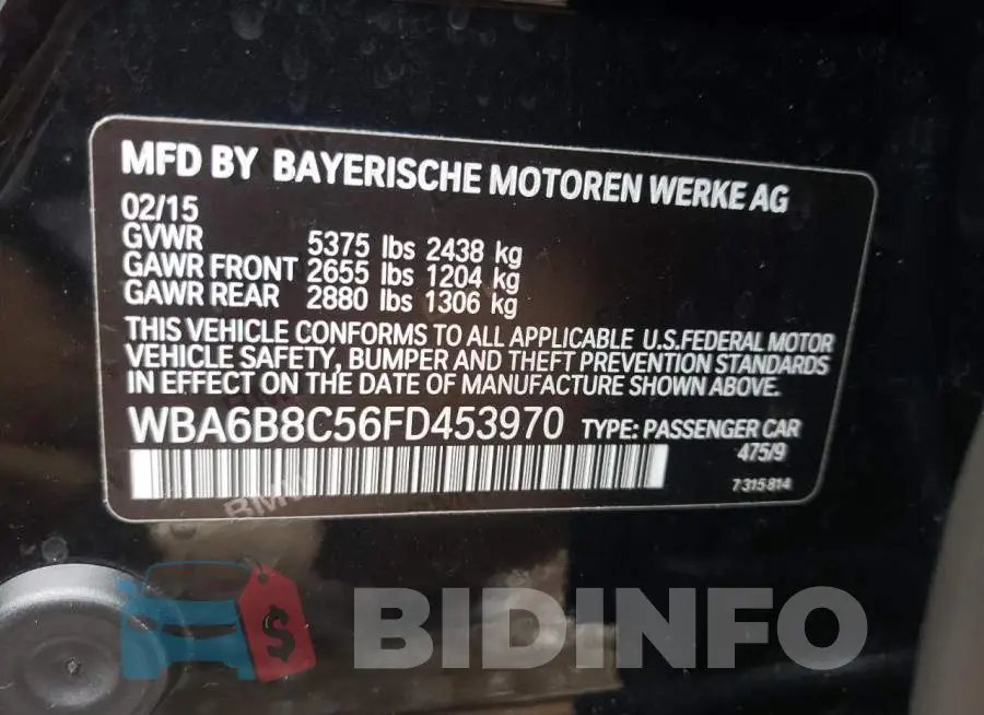 WBA6B8C56FD453970 Photo# 12
