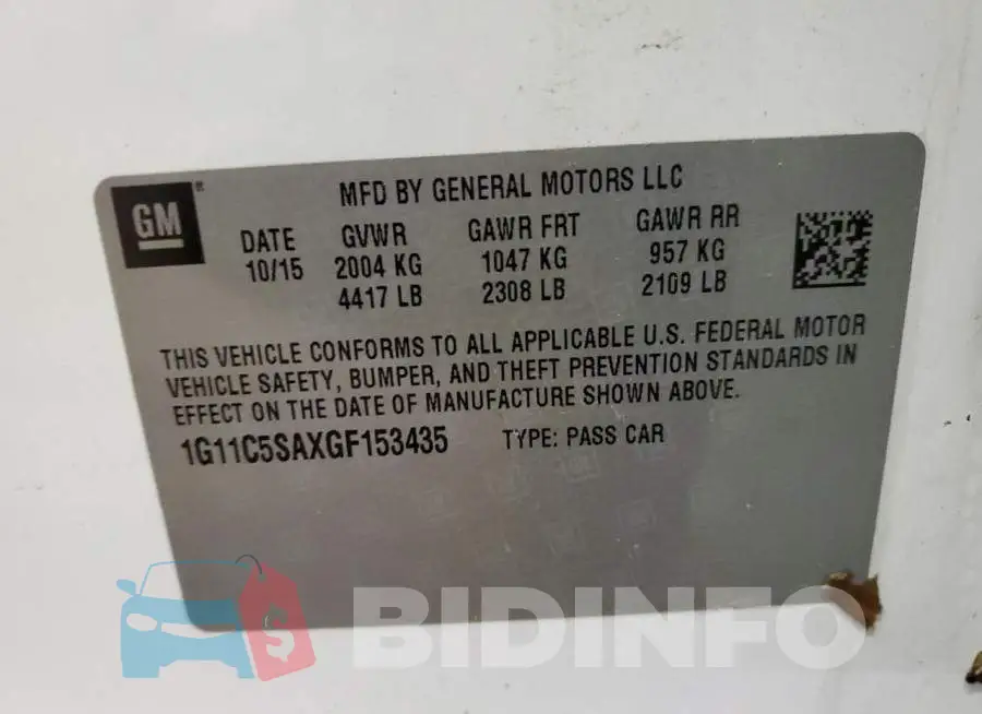 1G11C5SAXGF153435 Photo# 12