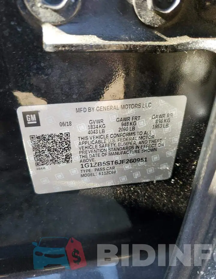 1G1ZB5ST6JF260951 Photo# 13