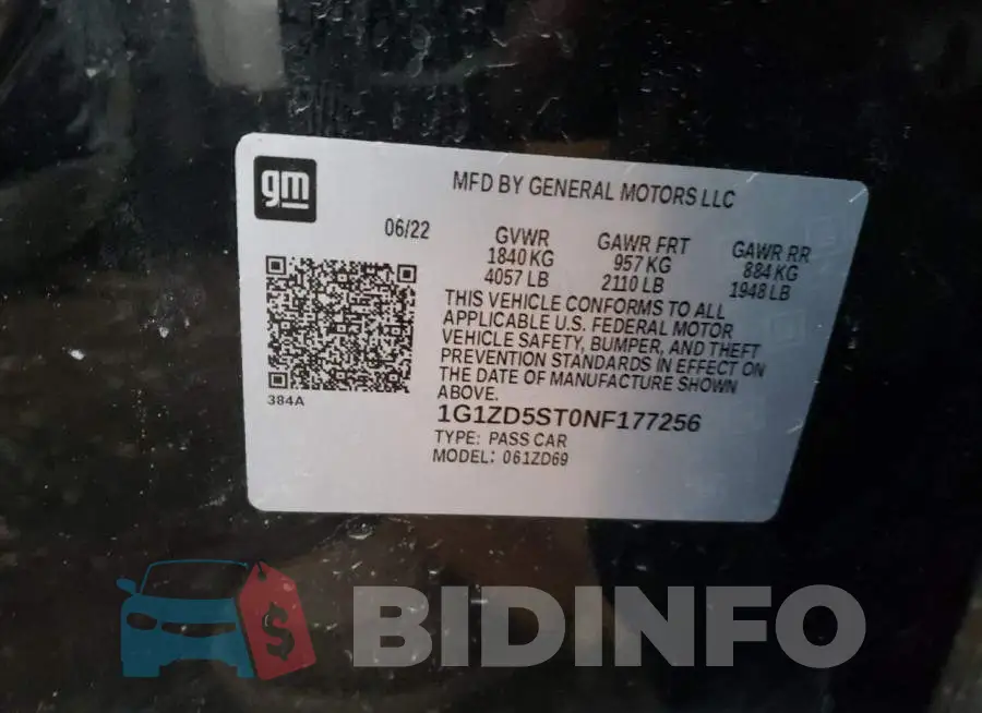 1G1ZD5ST0NF177256 Photo# 12