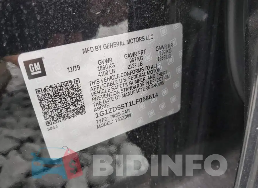 1G1ZD5ST1LF058614 Photo# 10