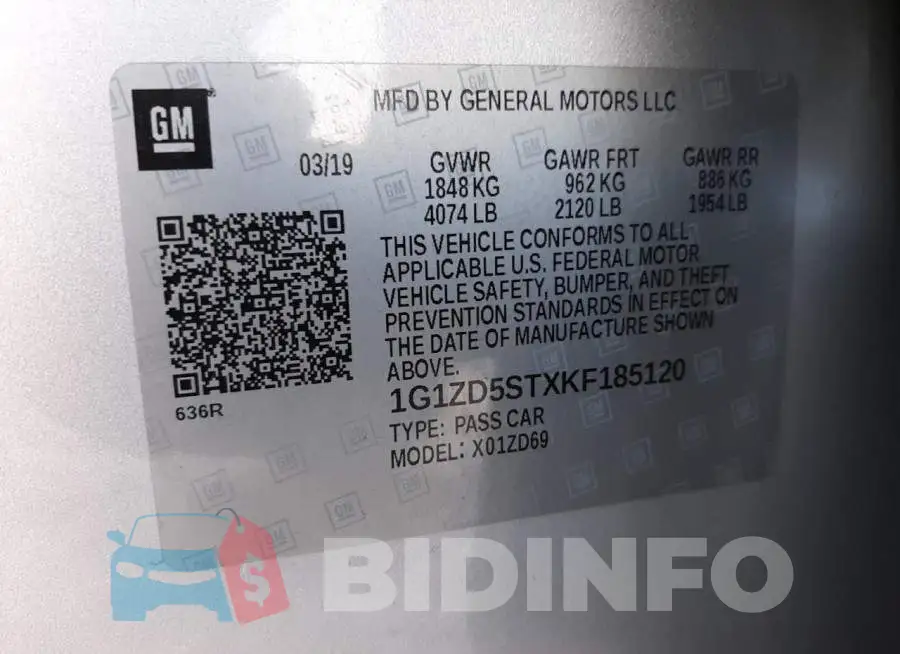 1G1ZD5STXKF185120 Photo# 12