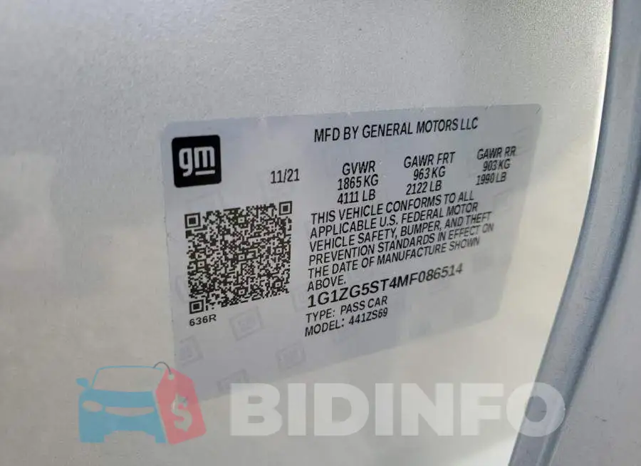 1G1ZG5ST4MF086514 Photo# 12