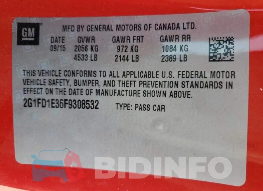 2G1FD1E36F9308532 Photo# 10