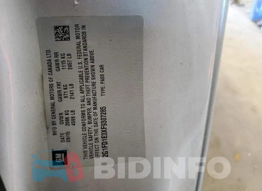 2G1FD1E3XF9307285 Photo# 12