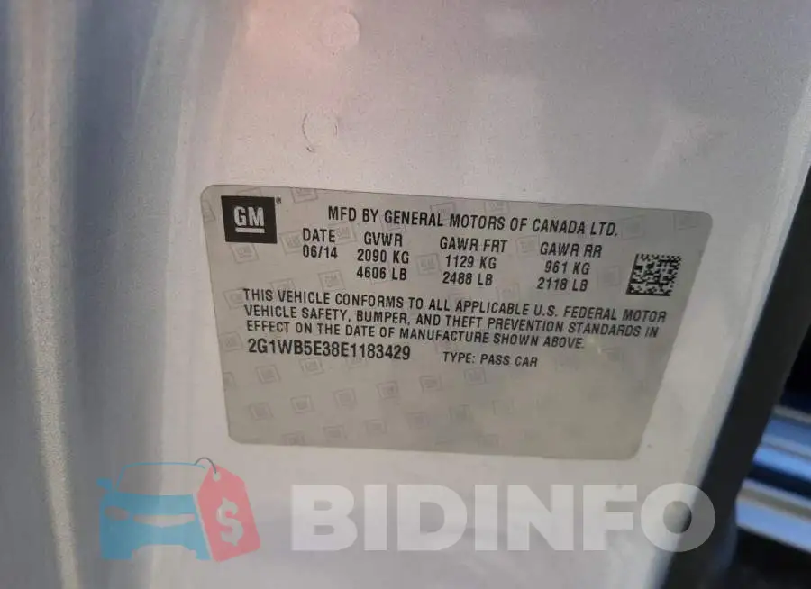 2G1WB5E38E1183429 Photo# 12