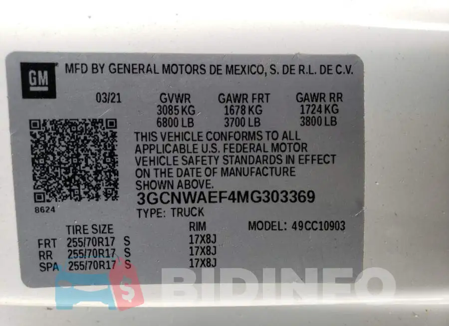 3GCNWAEF4MG303369 Photo# 13
