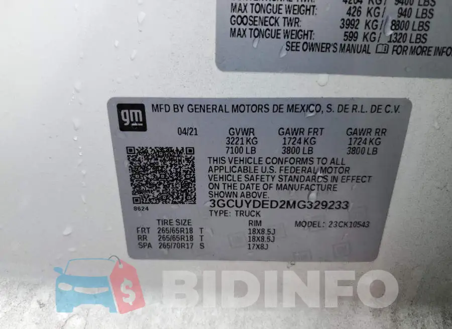 3GCUYDED2MG329233 Photo# 10