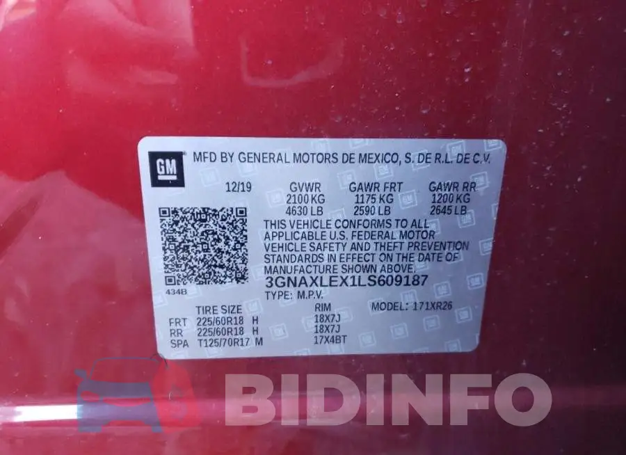 3GNAXLEX1LS609187 Photo# 12