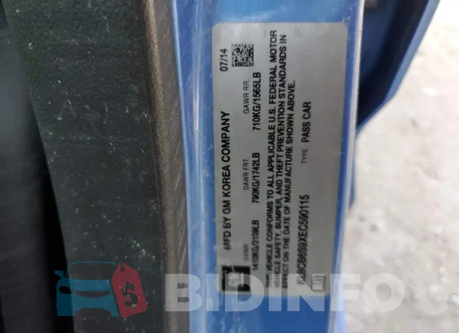 KL8CB6S9XEC590115 Photo# 13