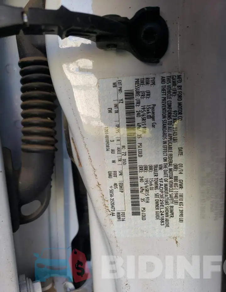1FADP3E29EL241883 Photo# 13