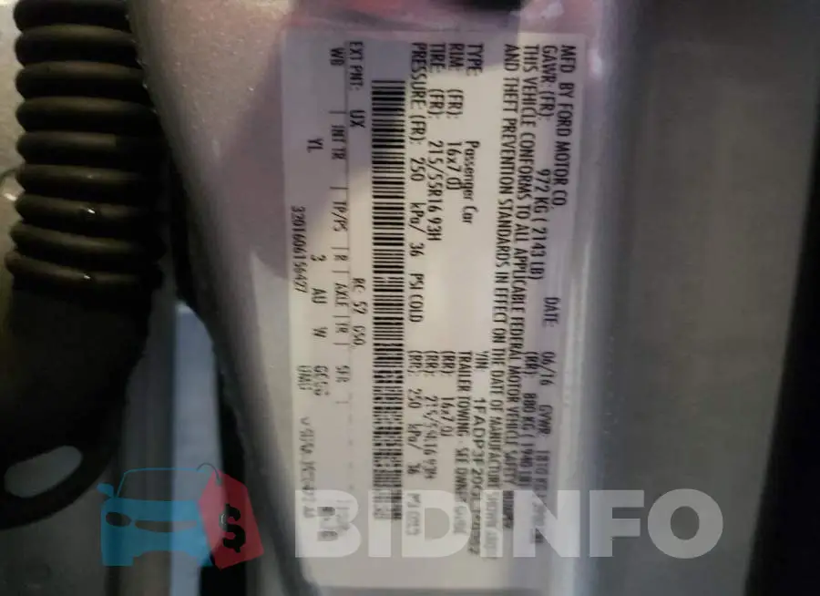 1FADP3F20GL350962 Photo# 12