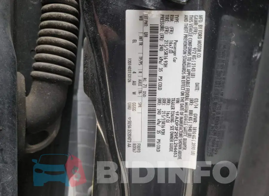 1FADP3F29EL294453 Photo# 12