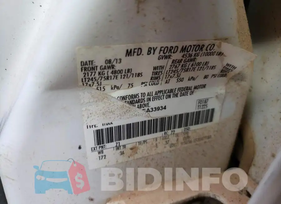 1FT7W2B61EEA33934 Photo# 10