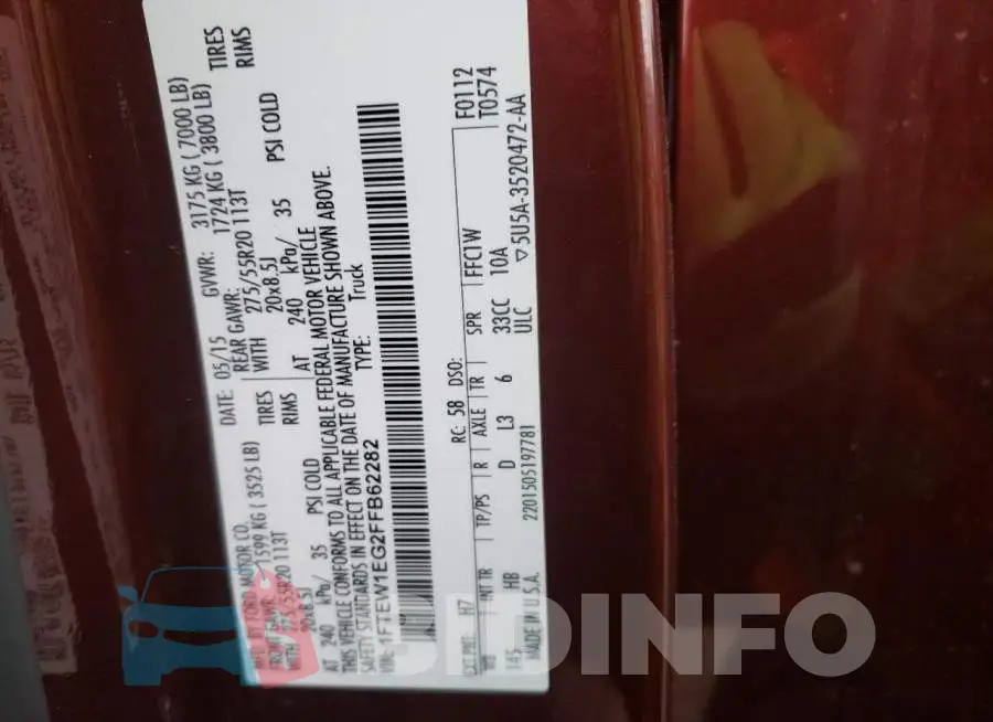 1FTEW1EG2FFB62282 Photo# 13