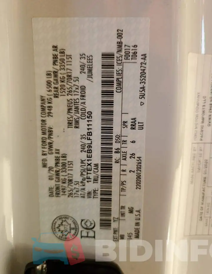 1FTEX1EB9LFB11150 Photo# 12