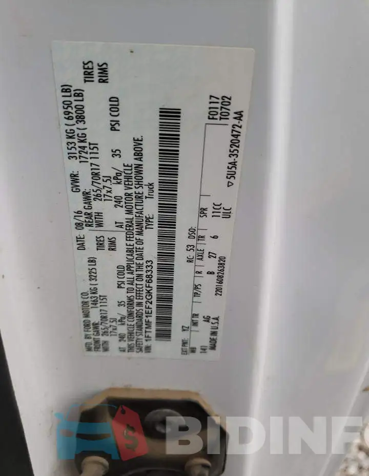 1FTMF1EF2GKF68333 Photo# 12