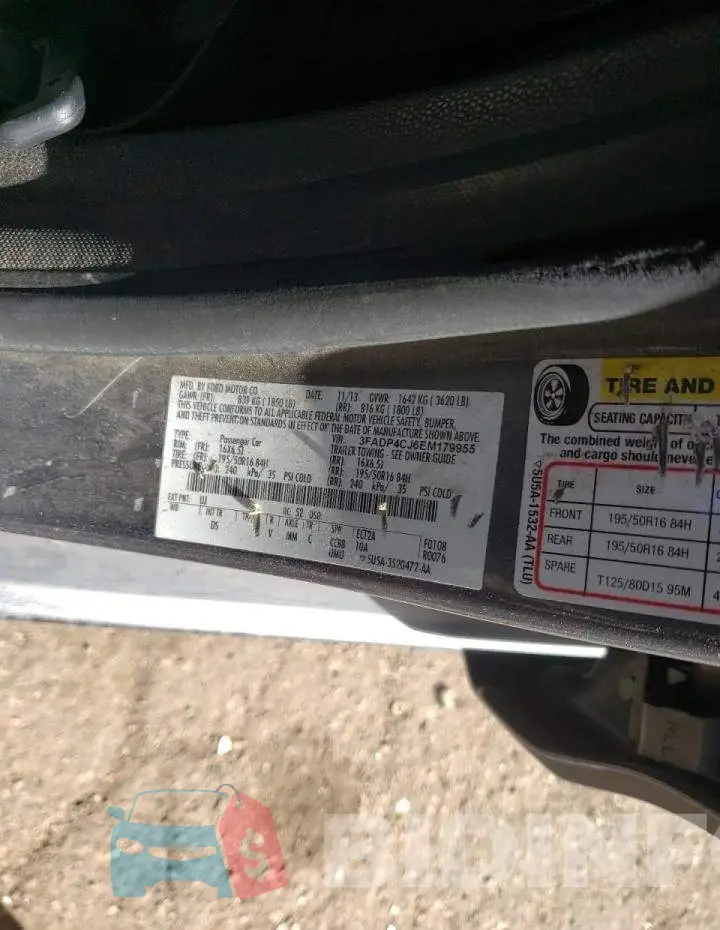 3FADP4CJ6EM179955 Photo# 10