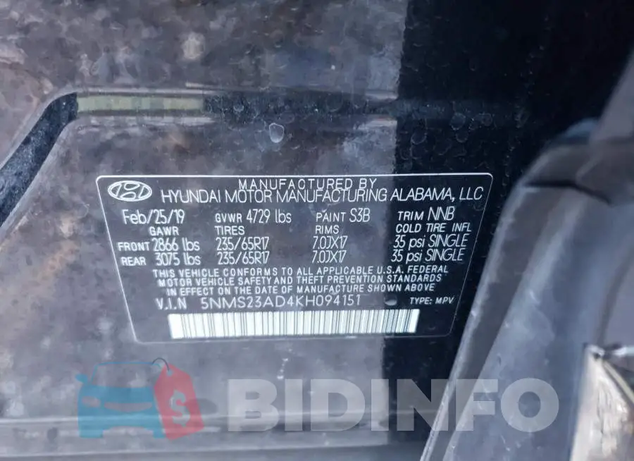 5NMS23AD4KH094151 Photo# 13