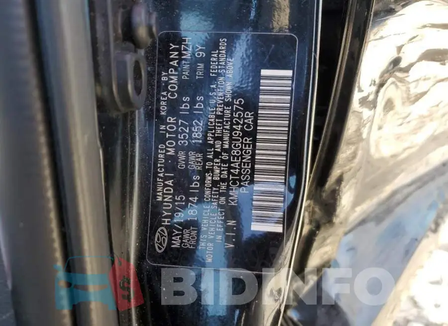 KMHCT4AE8GU942575 Photo# 12