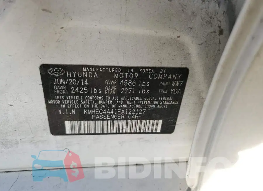 KMHEC4A41FA122127 Photo# 10